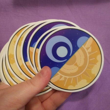 Sticker: Sun Daze Moon Phase