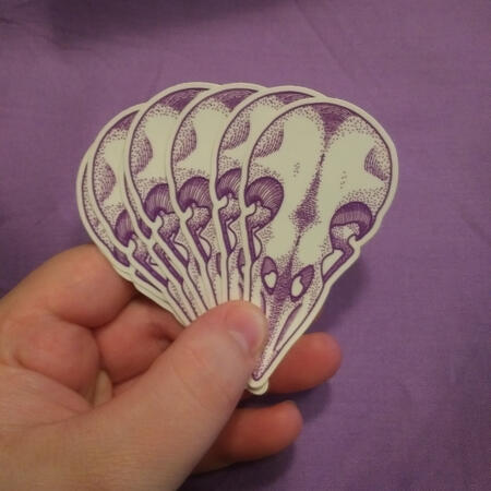 Sticker: Crow Skull