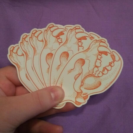 Sticker: Hyena Skull