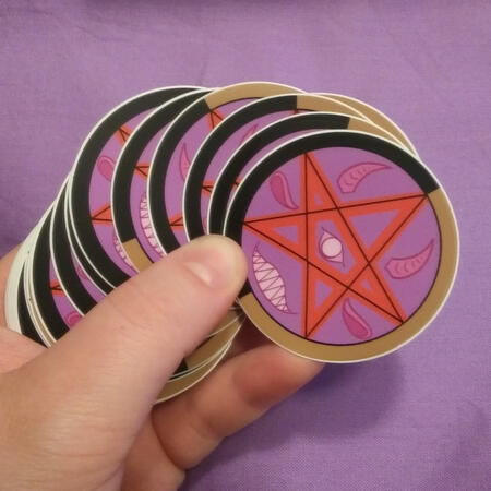 Sticker: Purple Pentagoat