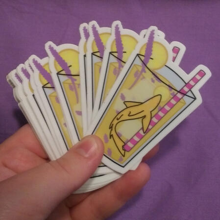 Sticker: Lemon shark tea